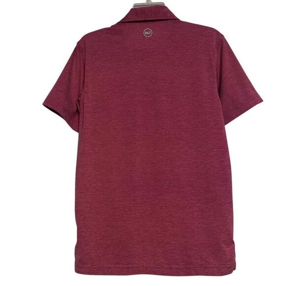 Vineyard Vines On-The-Go Sankaty Polo Shirt Men's XS Red Striped Short Sleeve - Picture 6 of 10